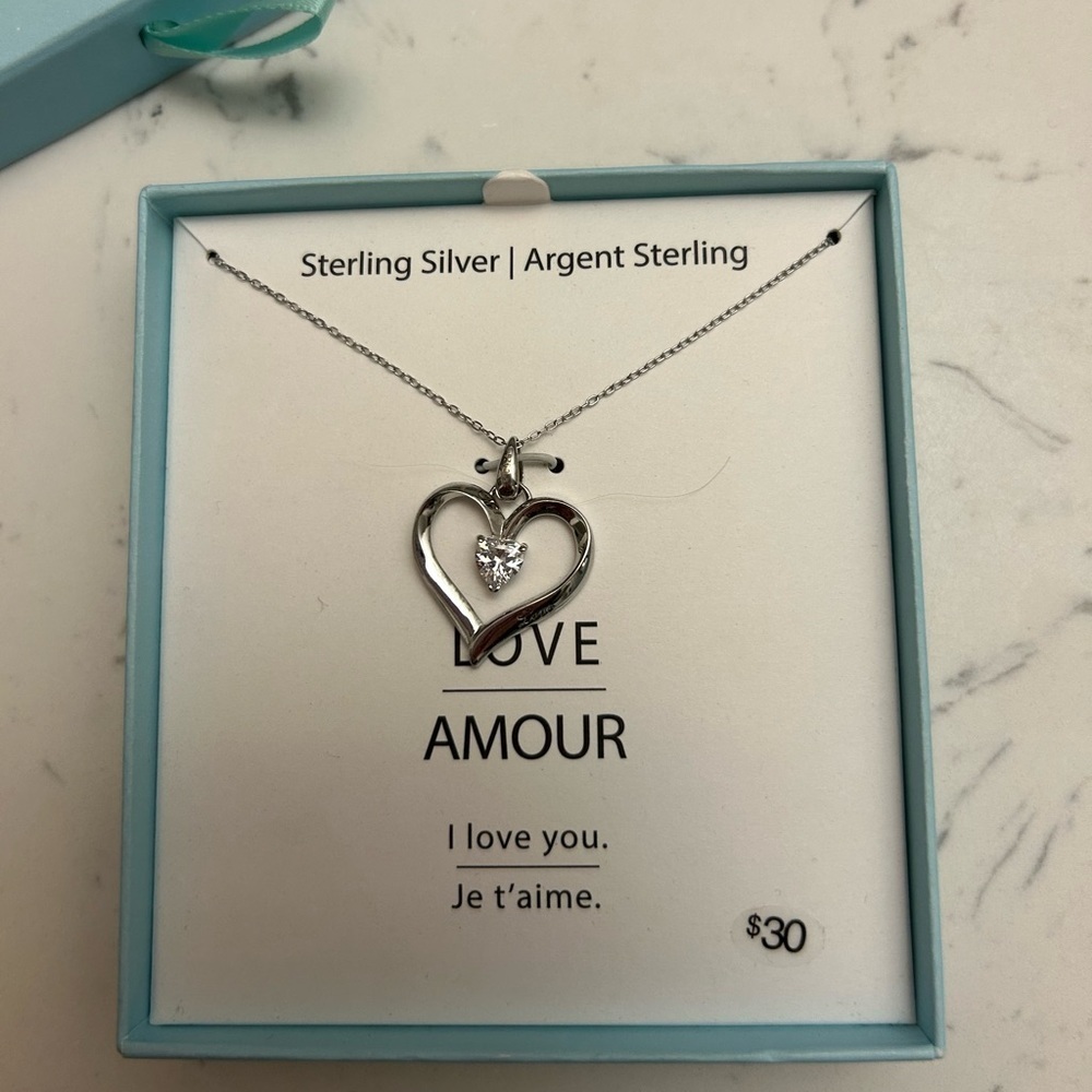 Sterling Silver Heart Necklace